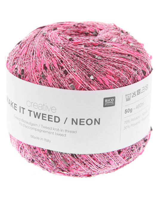 Make it Tweed - Neon bleikur