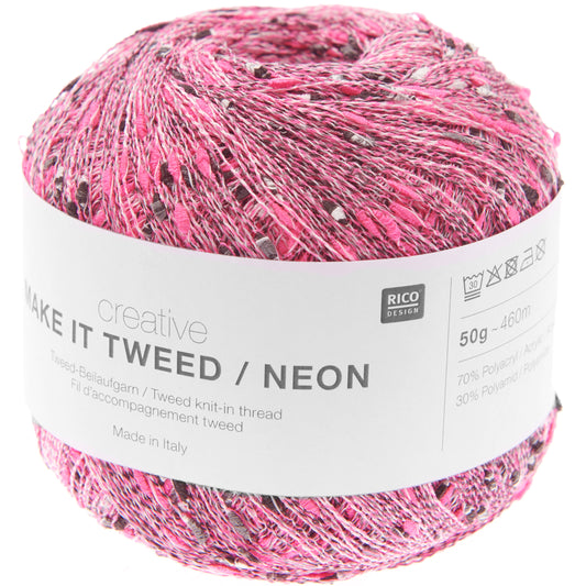 Make it Tweed - Neon bleikur
