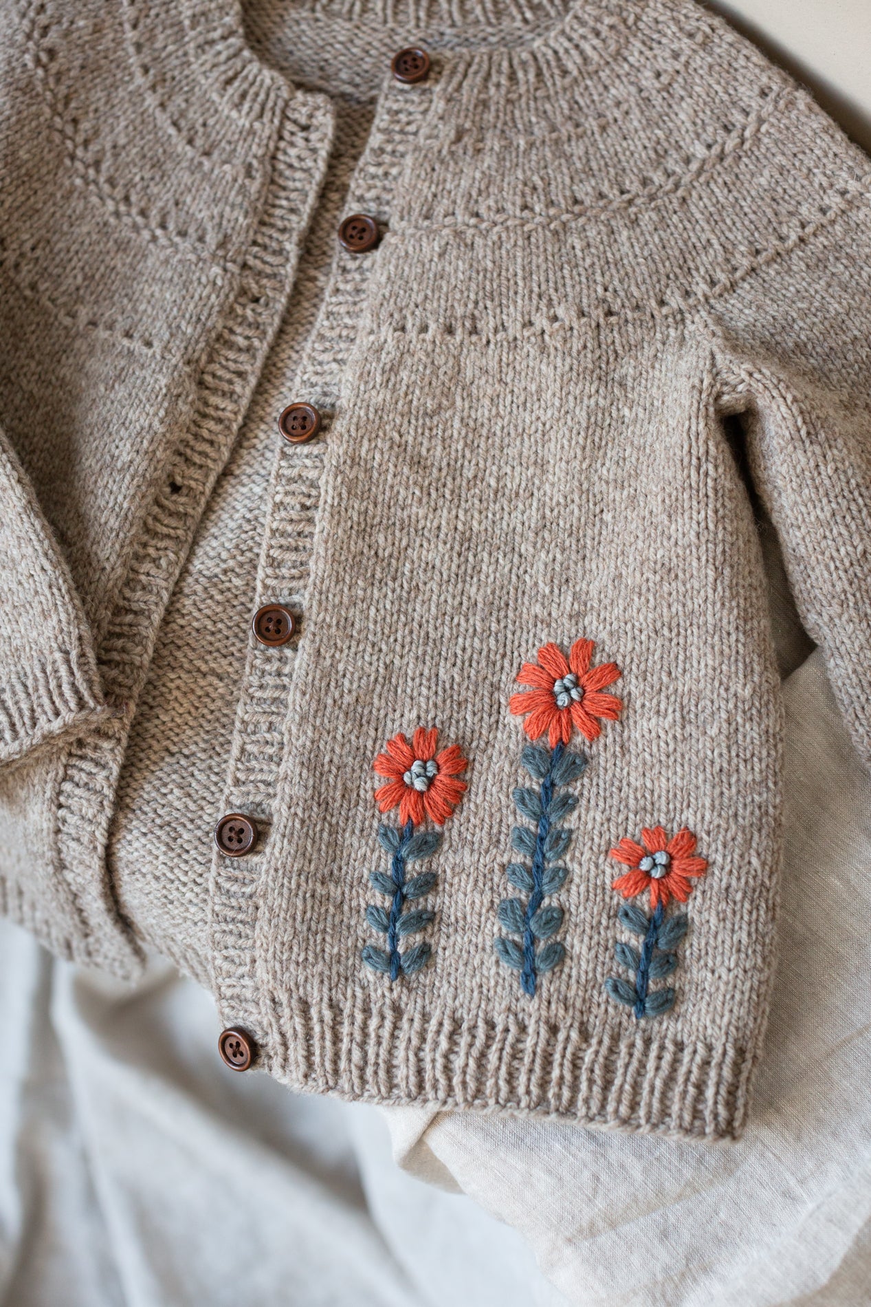 Embroidery on knits