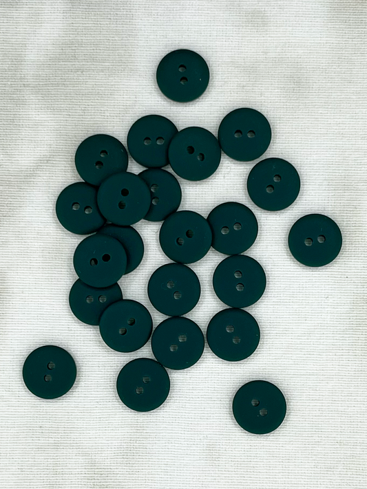 15 mm - Plasttölur - 2 göt