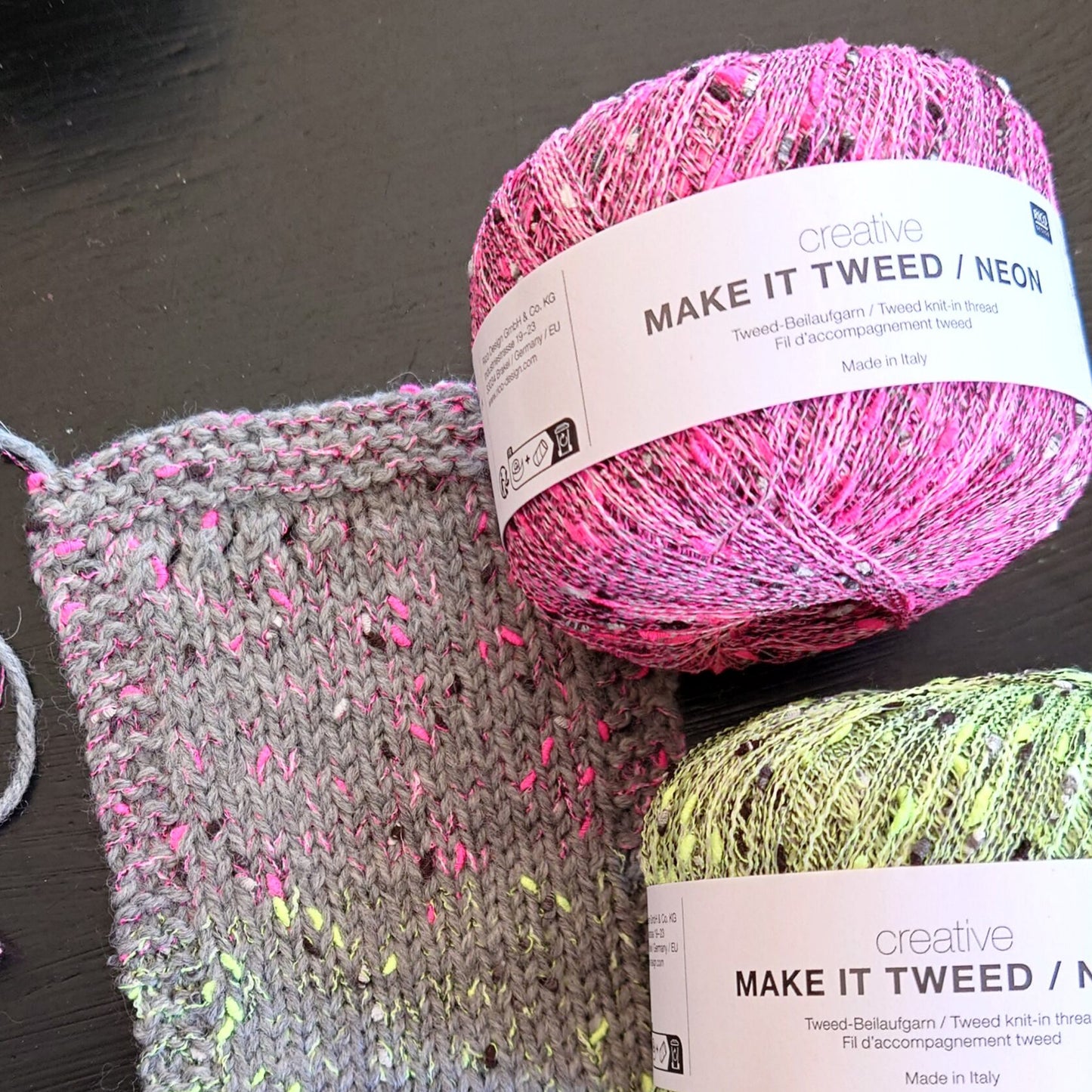 Make it Tweed - Neon bleikur