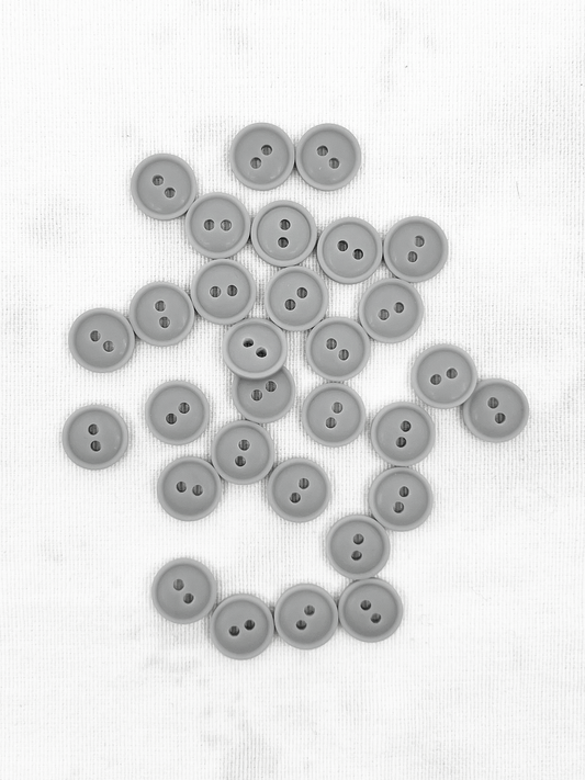 12 mm - Plasttölur - 2 göt